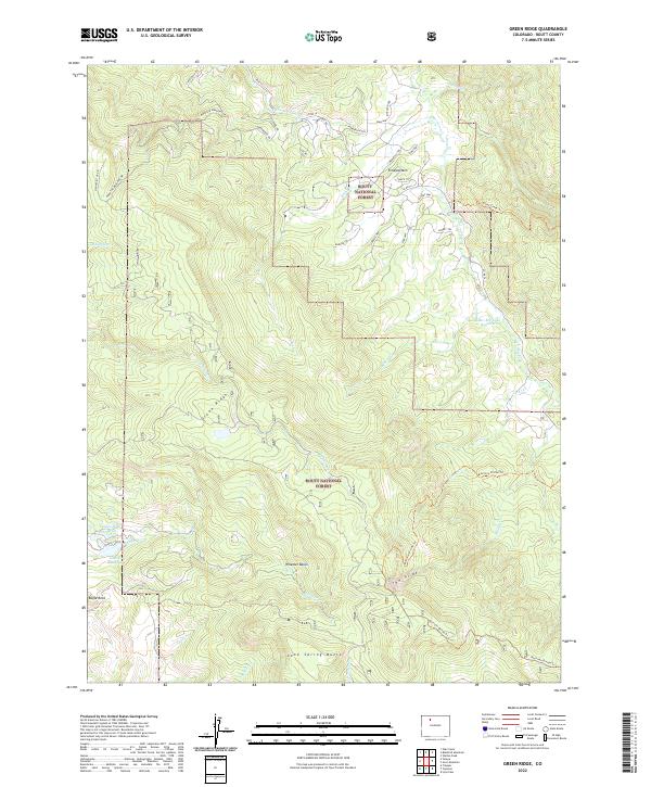 Green Ridge, CO — USGS 7.5-minute topo (2022)
