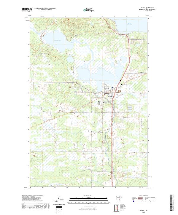 Onamia, MN — USGS 7.5-minute topo (2022)