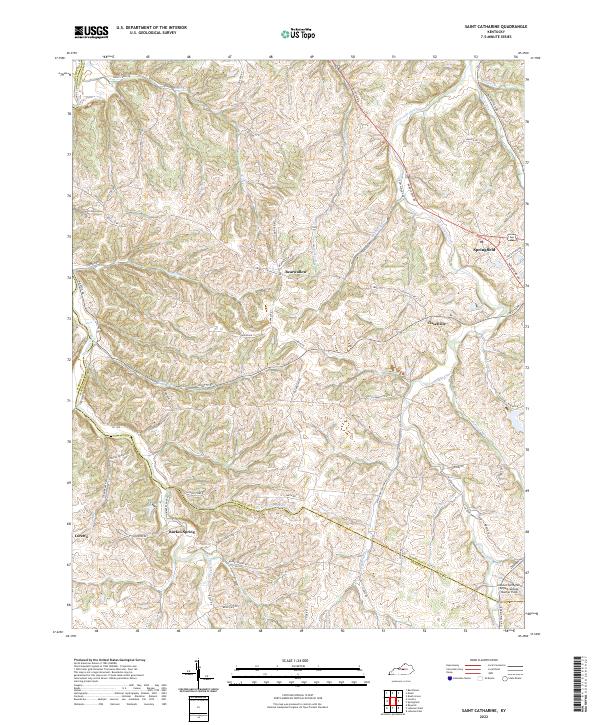 Saint Catharine, KY — USGS 7.5-minute topo (2022)