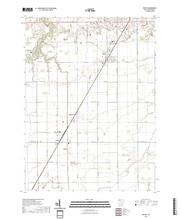 Weston, OH — USGS 7.5-minute topo (2023)