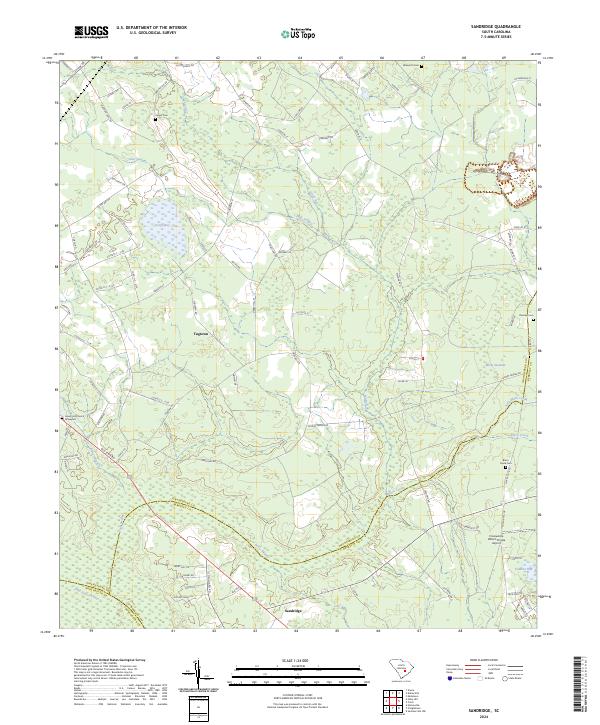 Sandridge, SC — USGS 7.5-minute topo (2024)