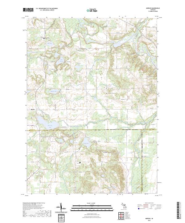 Merson, MI — USGS 7.5-minute topo (2023)