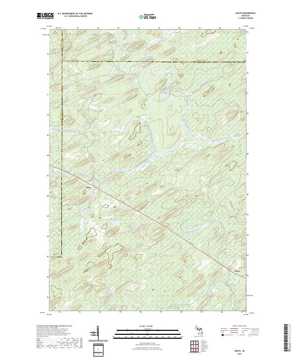 Helps, MI — USGS 7.5-minute topo (2023)