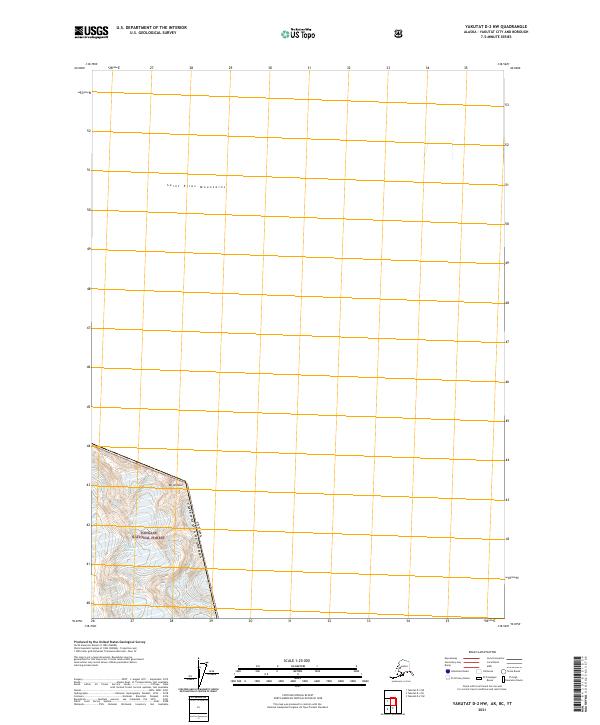 Yakutat D-2 NW, AK-BC-YT — USGS 7.5-minute topo (2021)