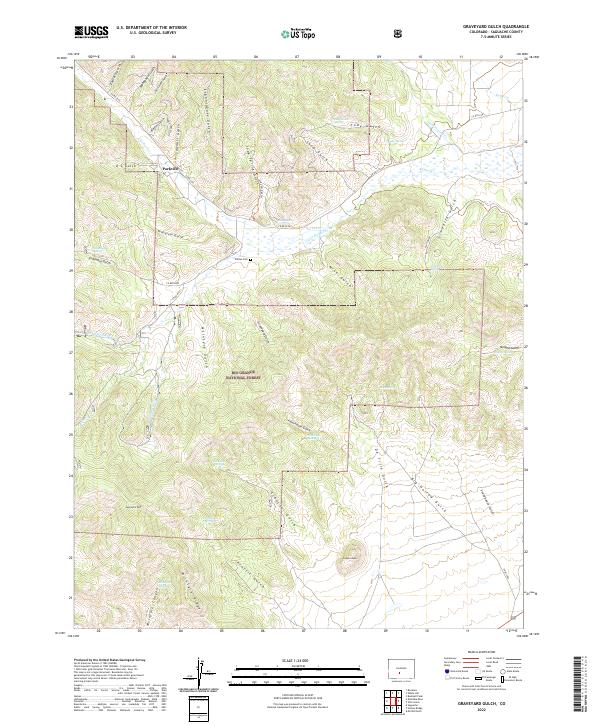 Graveyard Gulch, CO — USGS 7.5-minute topo (2022)