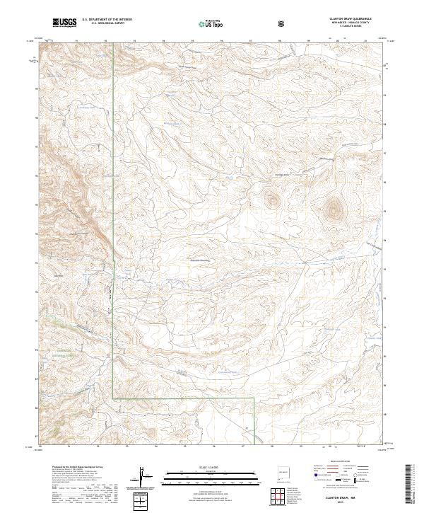 Clanton Draw, NM — USGS 7.5-minute topo (2023)