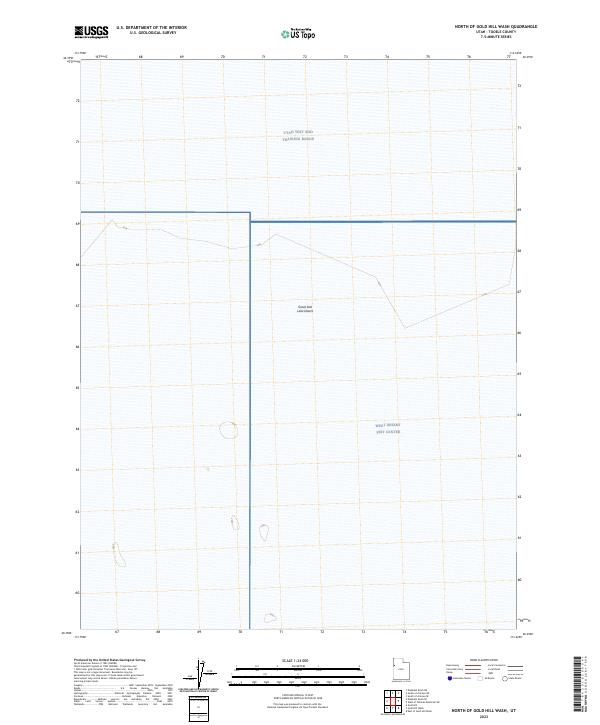 North of Gold Hill Wash, UT — USGS 7.5-minute topo (2023)