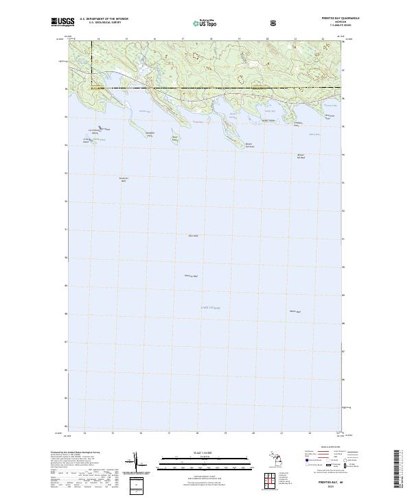 Prentiss Bay, MI — USGS 7.5-minute topo (2023)