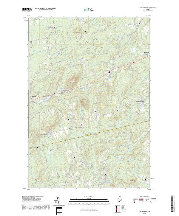East Dixmont, ME — USGS 7.5-minute topo (2024)