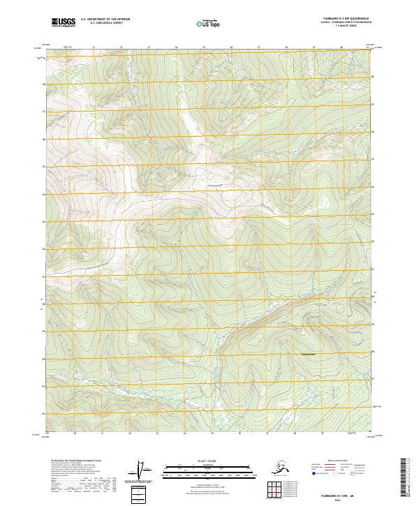 Fairbanks D-3 NW, AK — USGS 7.5-minute topo (2024)