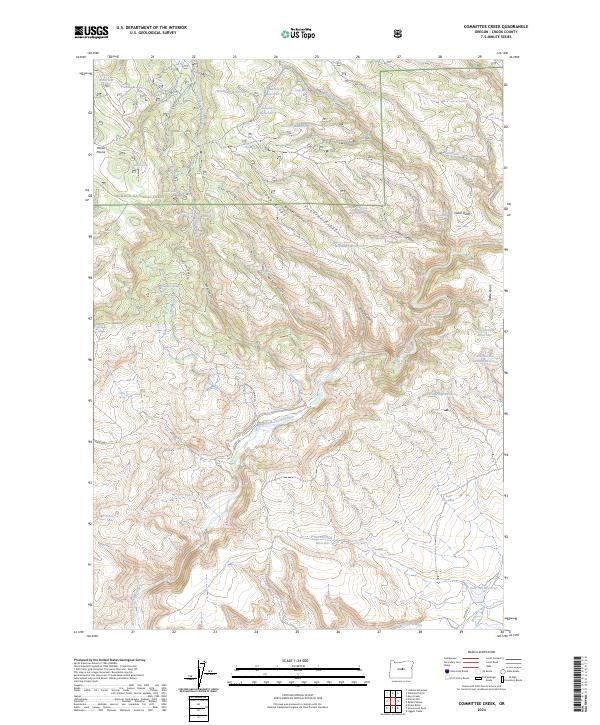 Committee Creek, OR — USGS 7.5-minute topo (2024)