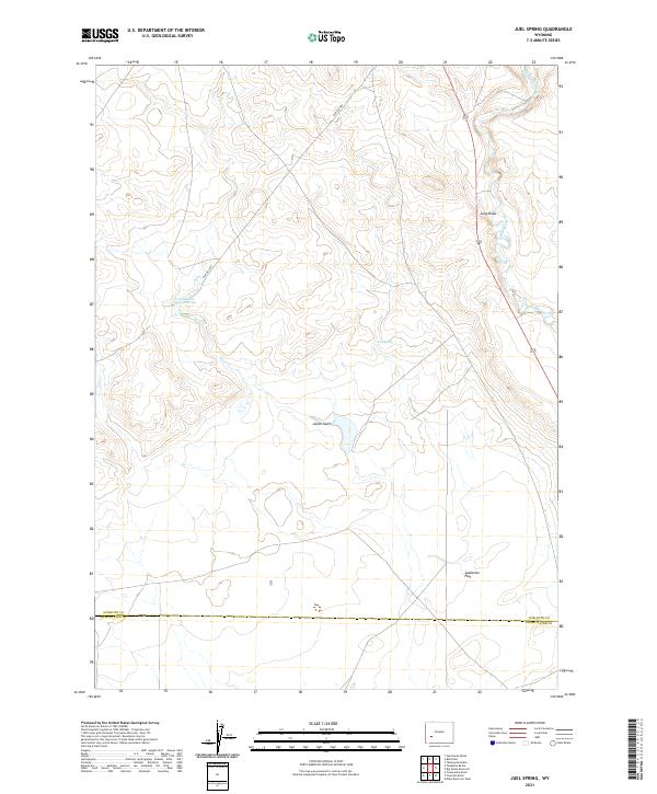 Juel Spring, WY — USGS 7.5-minute topo (2021)
