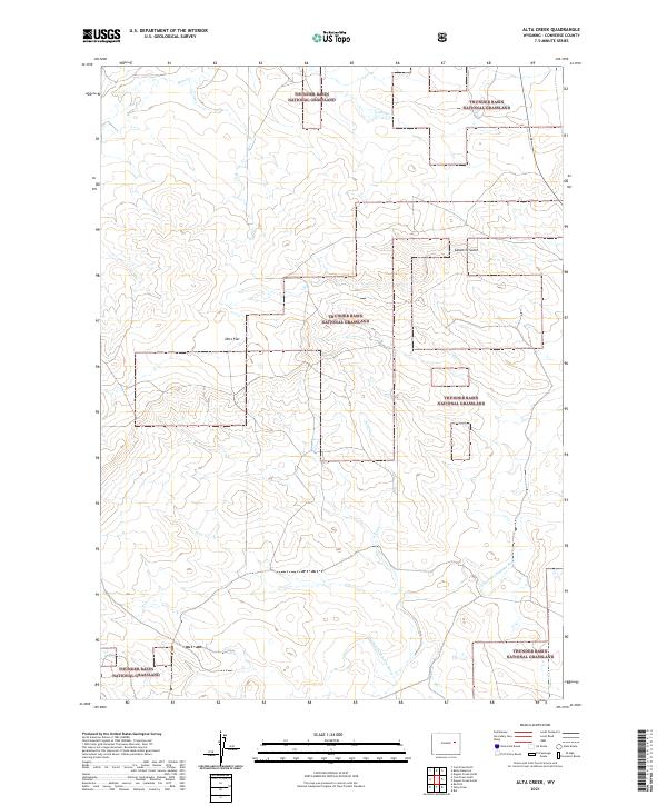 Alta Creek, WY — USGS 7.5-minute topo (2021)