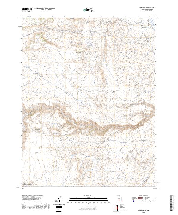 Moroni Peak, UT — USGS 7.5-minute topo (2023)