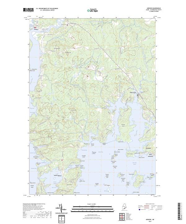 Addison, ME — USGS 7.5-minute topo (2024)