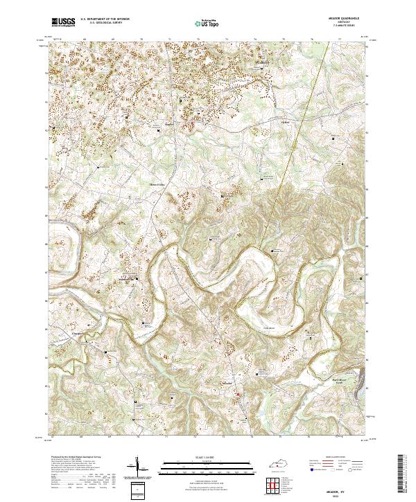 Meador, KY — USGS 7.5-minute topo (2022)