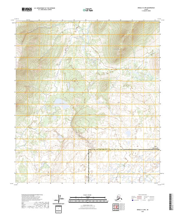 Denali C-6 NW, AK — USGS 7.5-minute topo (2023)