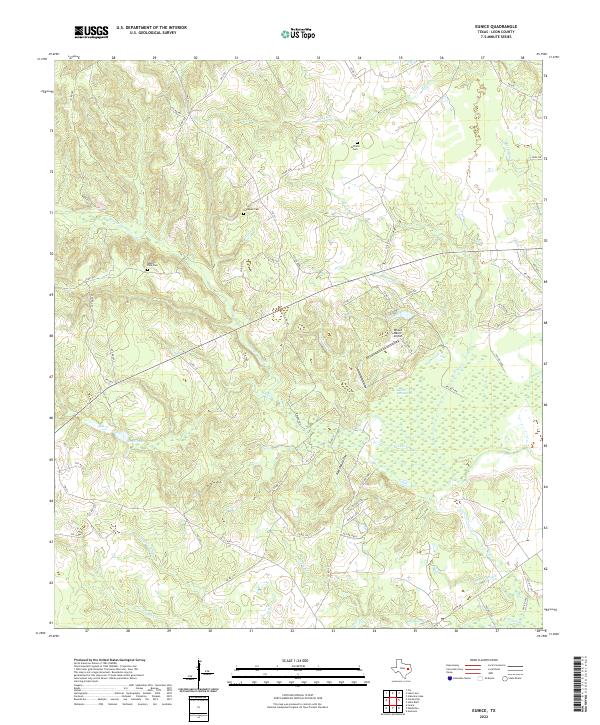 Eunice, TX — USGS 7.5-minute topo (2022)