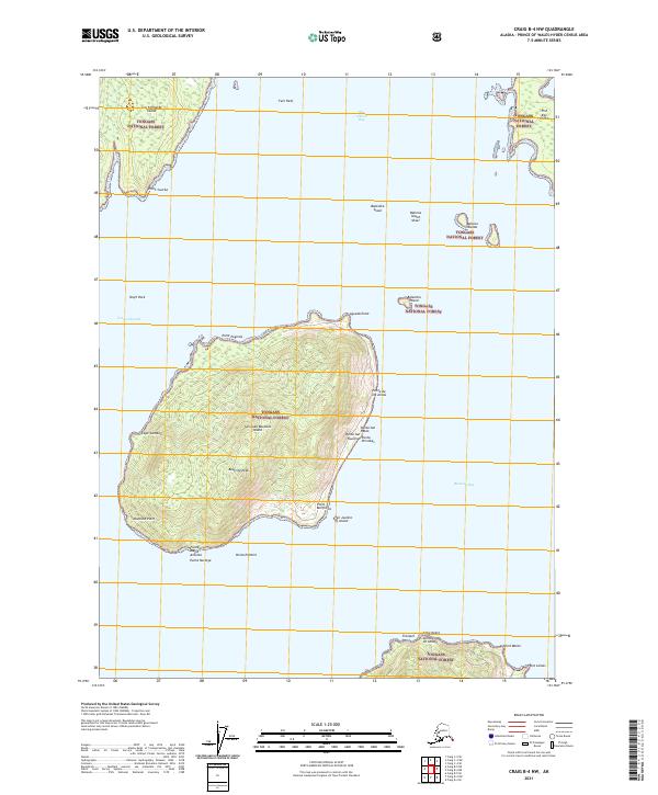 Craig B-4 NW, AK — USGS 7.5-minute topo (2021)