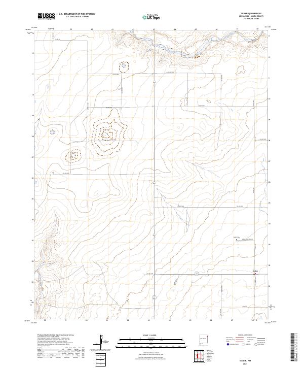 Sedan, NM — USGS 7.5-minute topo (2023)
