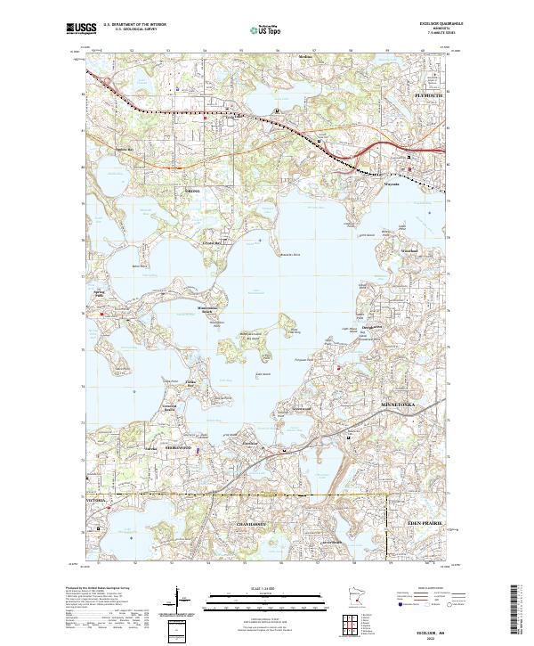 Excelsior, MN — USGS 7.5-minute topo (2022)
