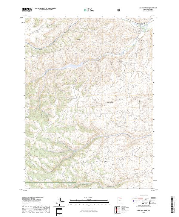 Meachum Ridge, UT — USGS 7.5-minute topo (2023)
