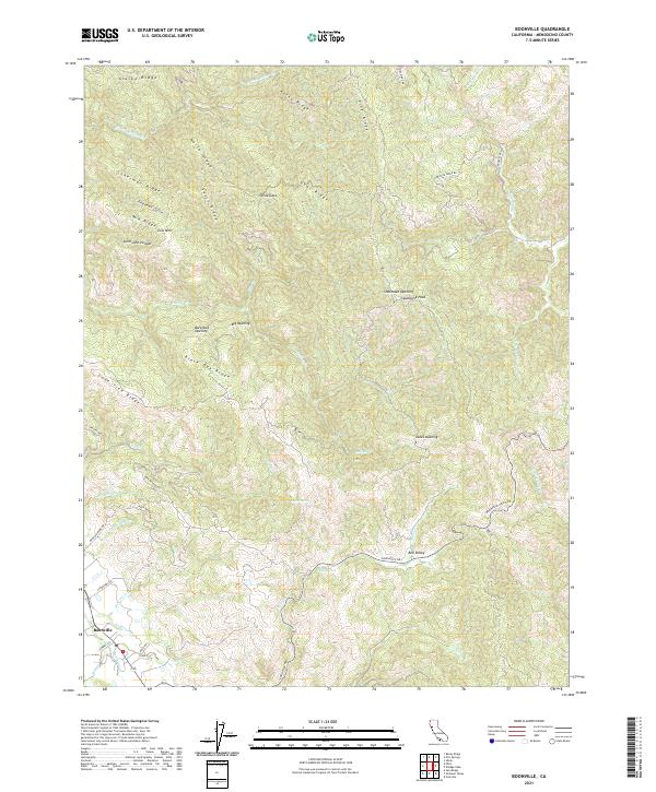 Boonville, CA — USGS 7.5-minute topo (2021)