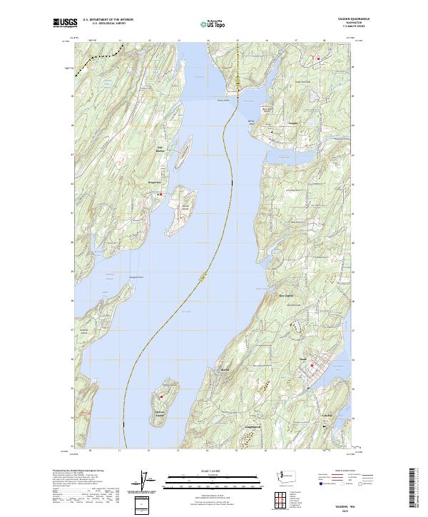 Vaughn, WA — USGS 7.5-minute topo (2023)