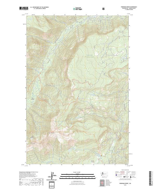 Pinegrass Ridge, WA — USGS 7.5-minute topo (2023)