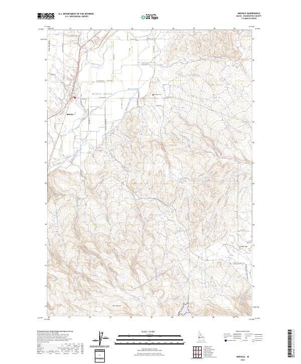 Midvale, ID — USGS 7.5-minute topo (2024)