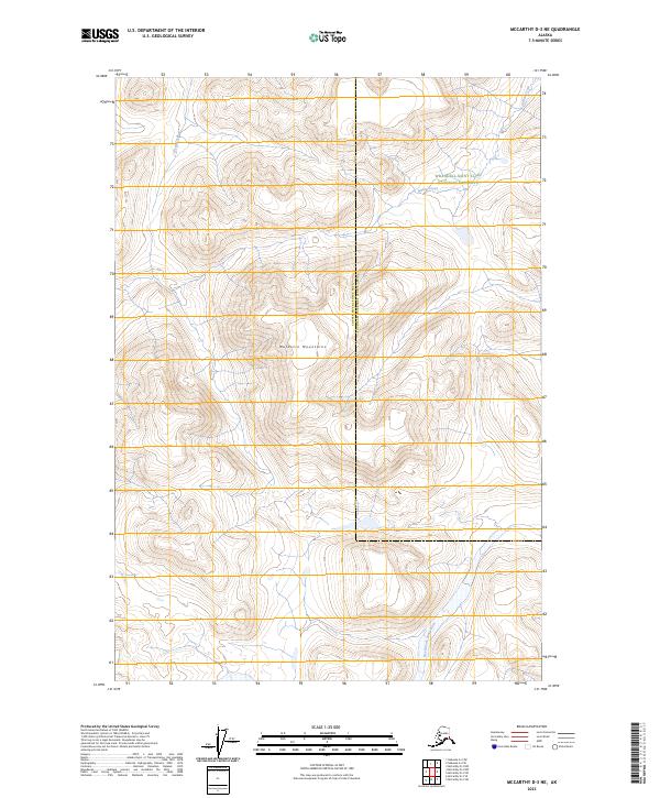 McCarthy D-3 NE, AK — USGS 7.5-minute topo (2023)