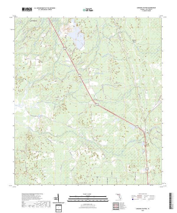 Lebanon Station, FL — USGS 7.5-minute topo (2024)