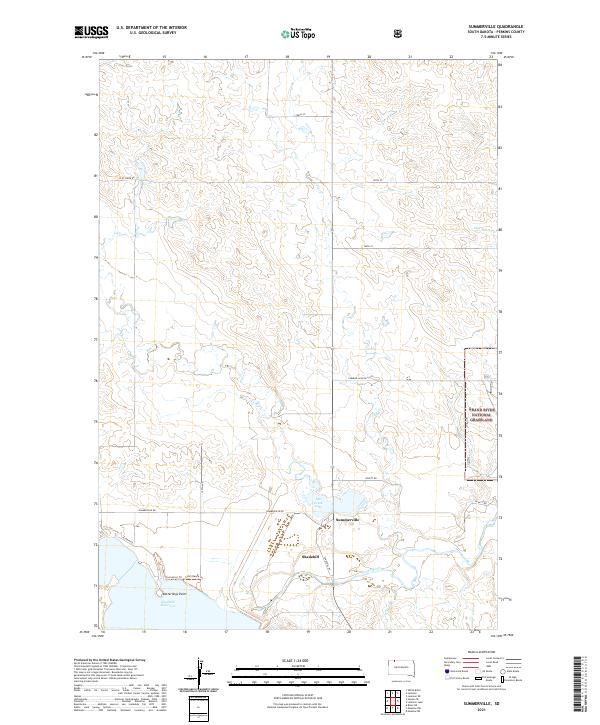 Summerville, SD — USGS 7.5-minute topo (2021)