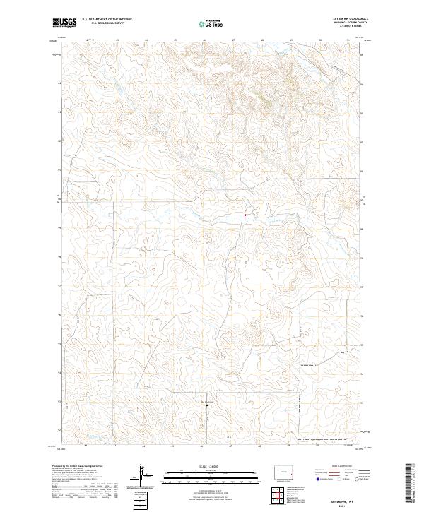 Jay Em NW, WY — USGS 7.5-minute topo (2021)