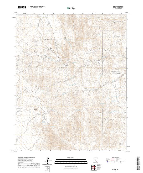 Nelson, NV — USGS 7.5-minute topo (2021)
