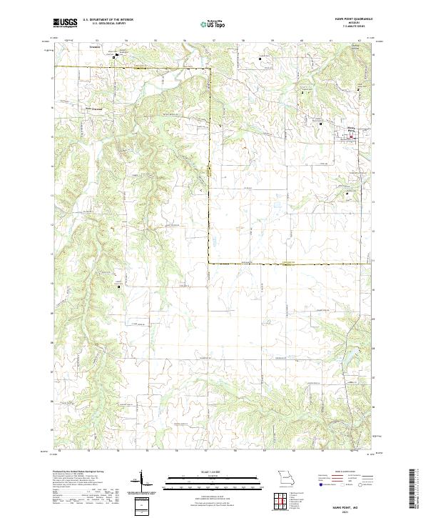 Hawk Point, MO — USGS 7.5-minute topo (2021)