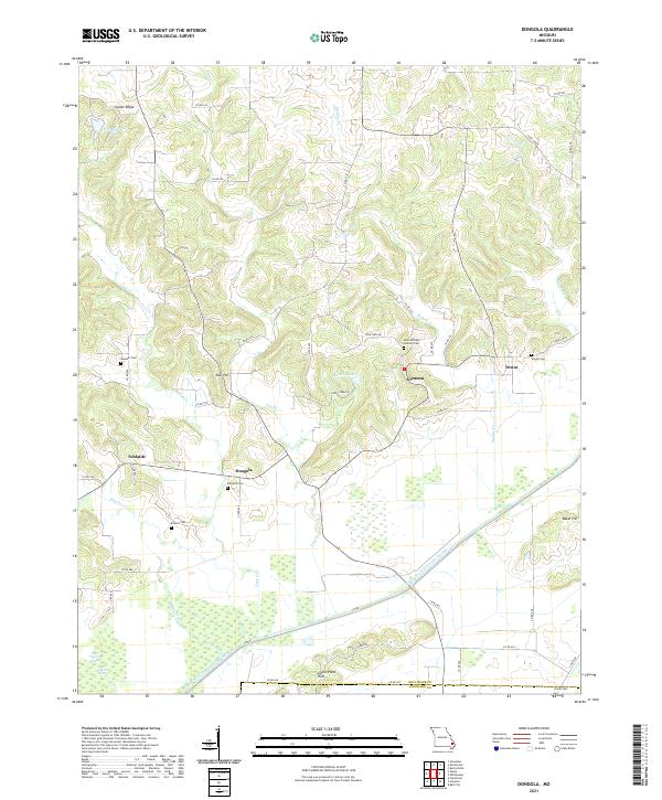 Dongola, MO — USGS 7.5-minute topo (2021)
