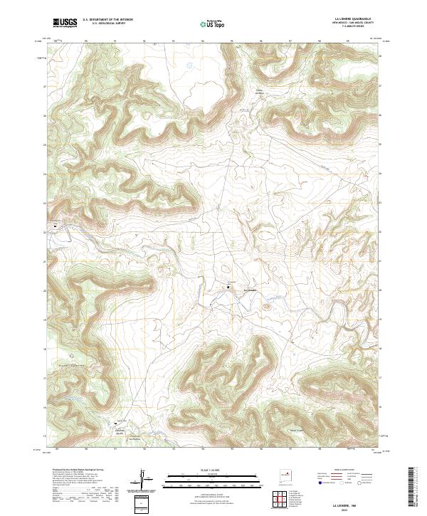 La Liendre, NM — USGS 7.5-minute topo (2023)