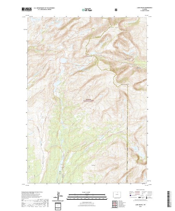 Lake Helen, WY — USGS 7.5-minute topo (2021)