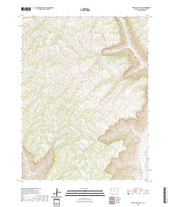 Circle Dot Gulch, CO — USGS 7.5-minute topo (2022)