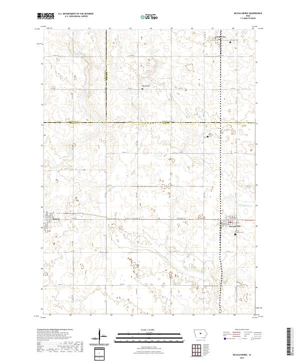 McCallsburg, IA — USGS 7.5-minute topo (2022)