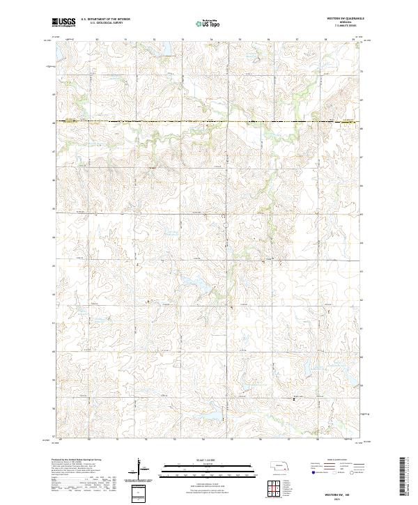 Western SW, NE — USGS 7.5-minute topo (2021)