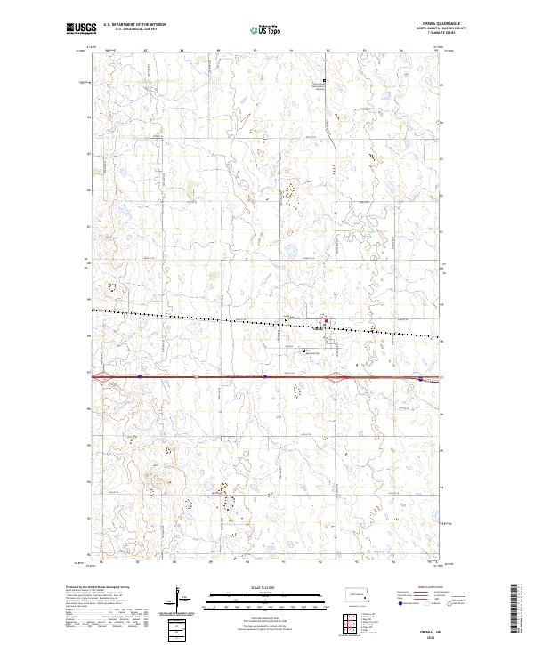 Oriska, ND — USGS 7.5-minute topo (2024)