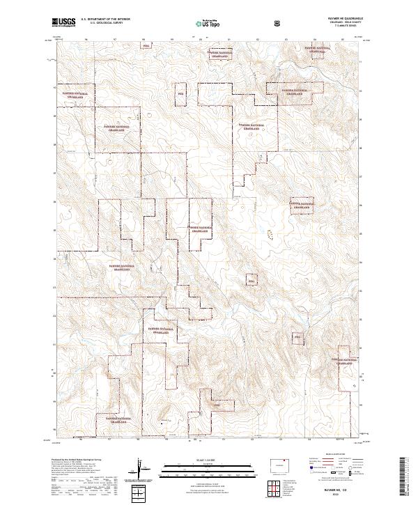 Raymer NE, CO — USGS 7.5-minute topo (2022)