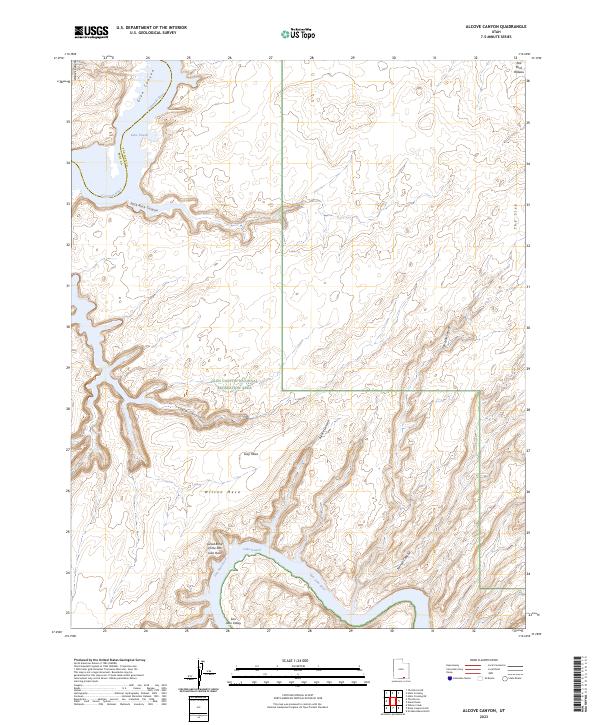 Alcove Canyon, UT — USGS 7.5-minute topo (2023)