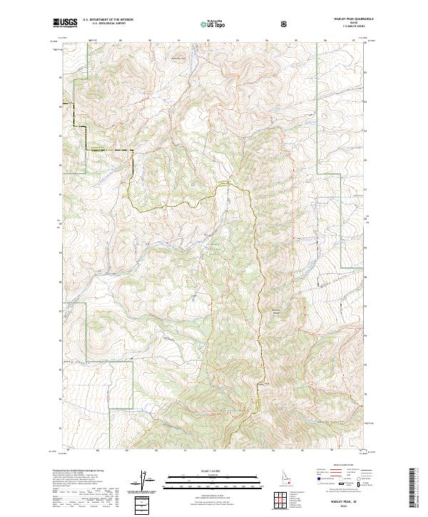 Wakley Peak, ID — USGS 7.5-minute topo (2024)