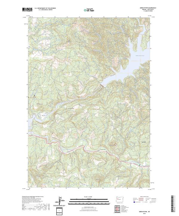 Green Peter, OR — USGS 7.5-minute topo (2024)
