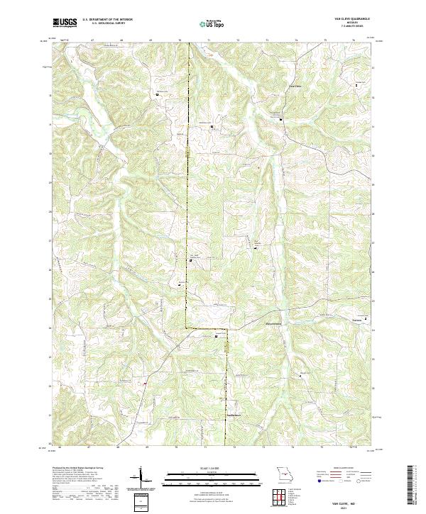 Van Cleve, MO — USGS 7.5-minute topo (2021)