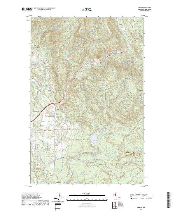 Hobart, WA — USGS 7.5-minute topo (2023)