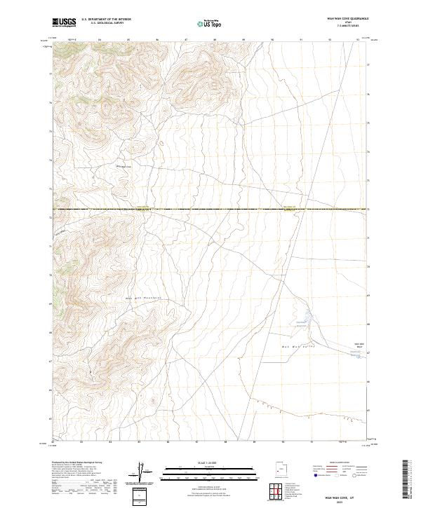 Wah Wah Cove, UT — USGS 7.5-minute topo (2023)